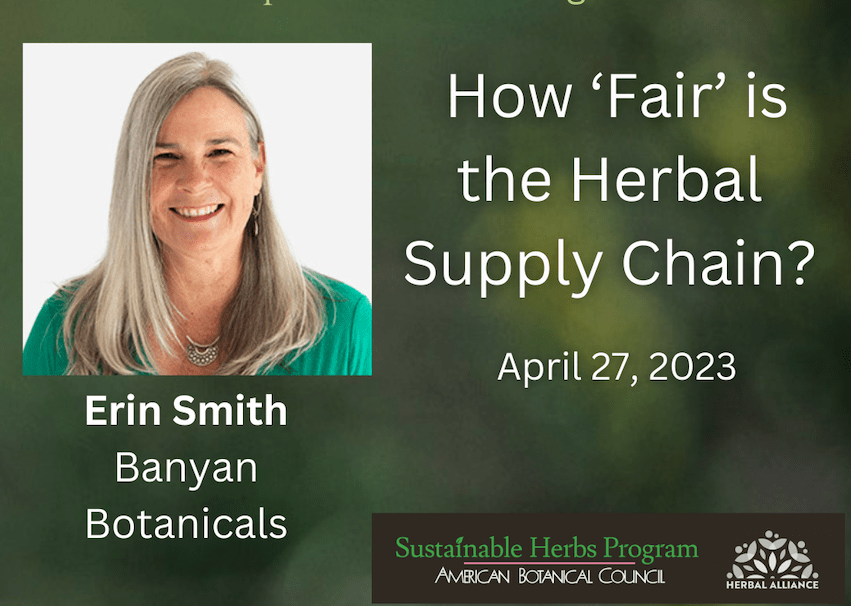 How Fair is the Herbal Supply Chain?